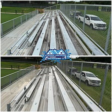 Bleacher washing services before after