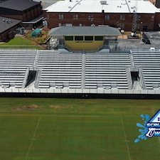 Metal bleacher washing services