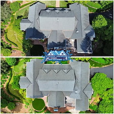 House roof cleaning experts before after